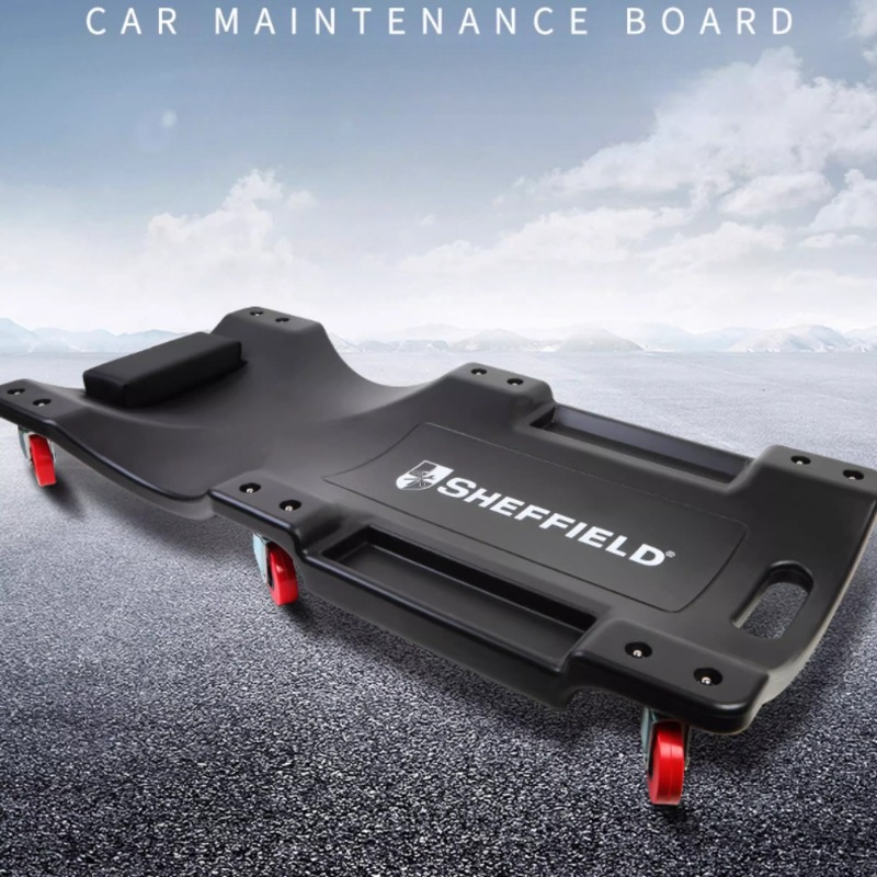 Garage Creeper Roller - Planche de pose en acier robuste,