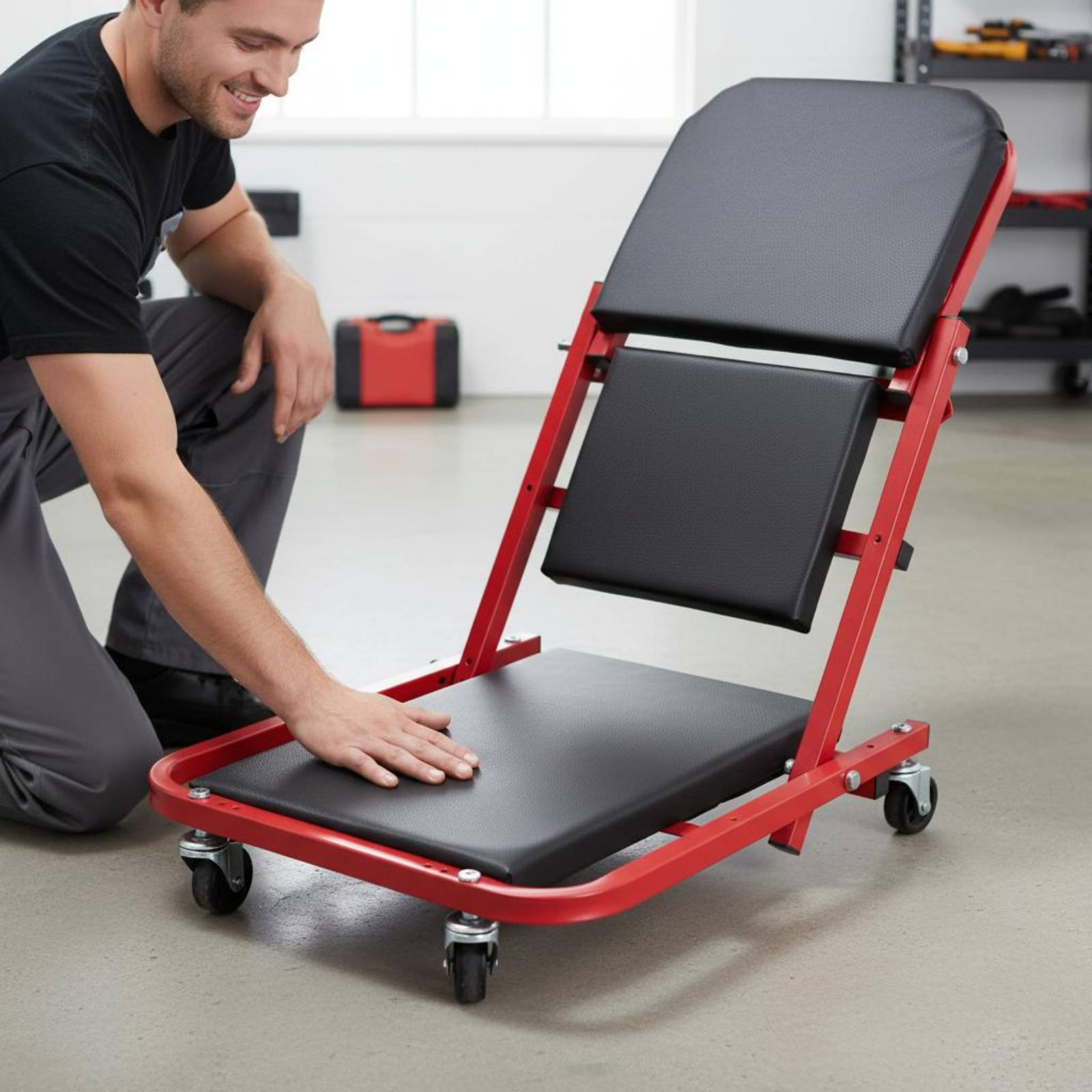 Siège d'atelier pliable 2-en-1 - Garage Creeper Roller avis et prix