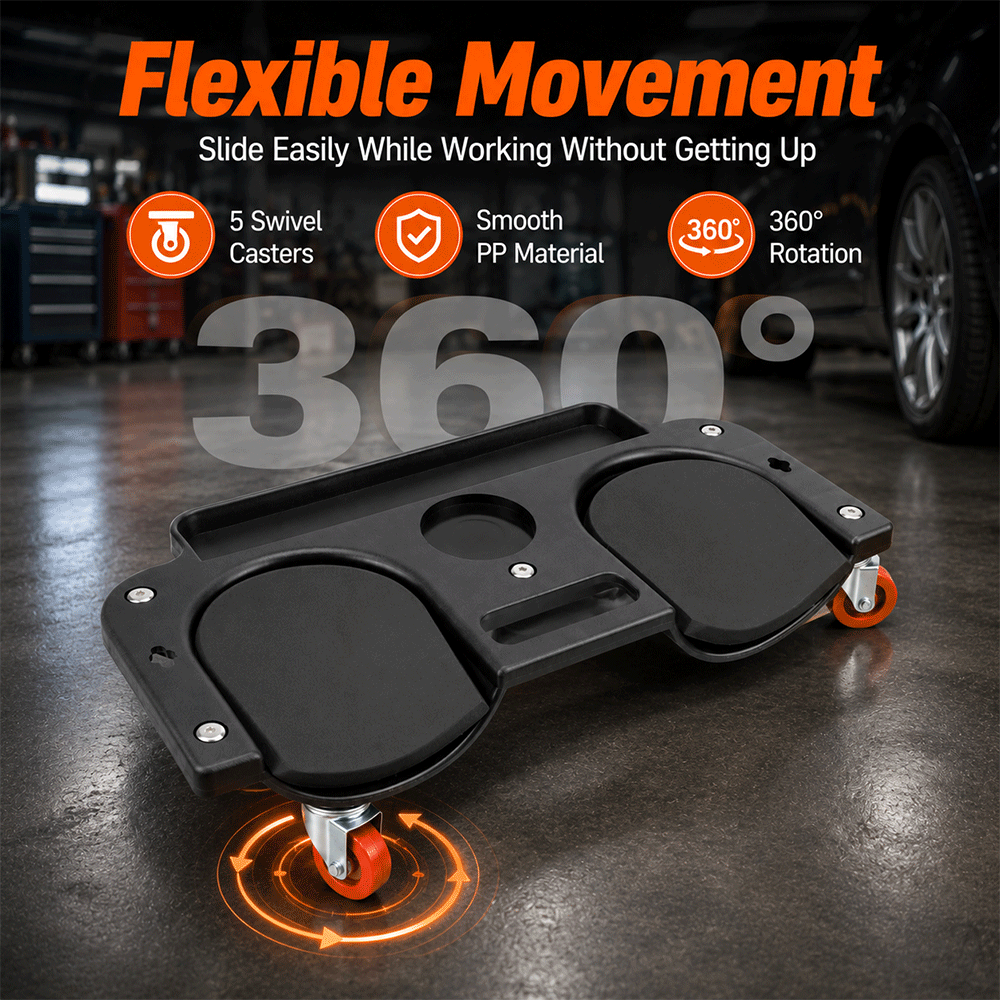 Genouillère roulante portable  - Garage Creeper Roller avis et prix